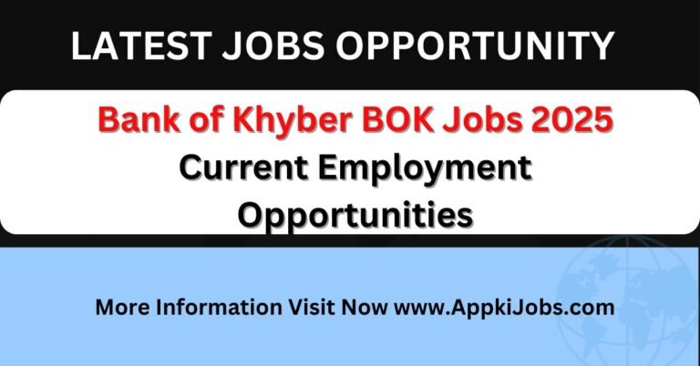 Bank of Khyber BOK Jobs 2025 Current Employment Opportunities