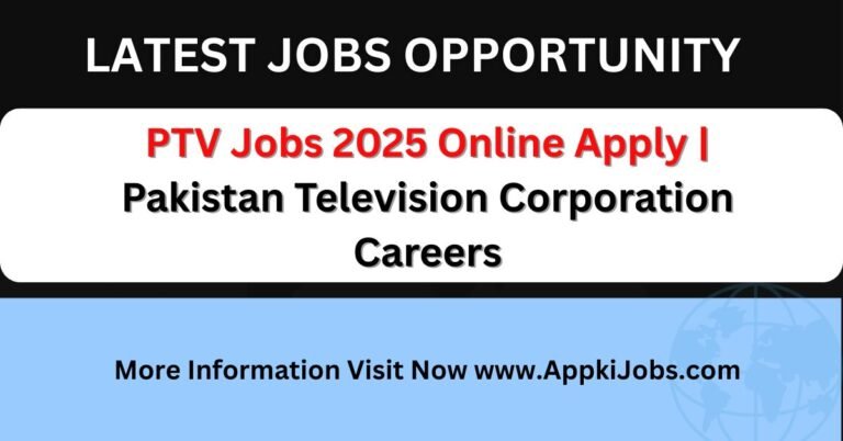 PTV Jobs 2025 Online Apply