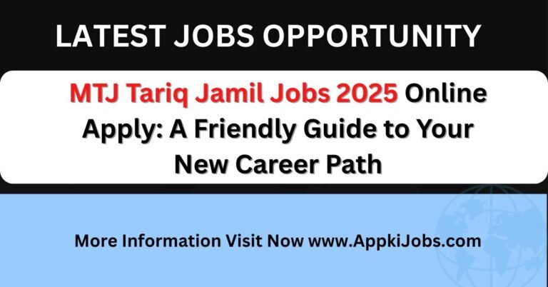 MTJ Tariq Jamil Jobs 2025 Online Apply