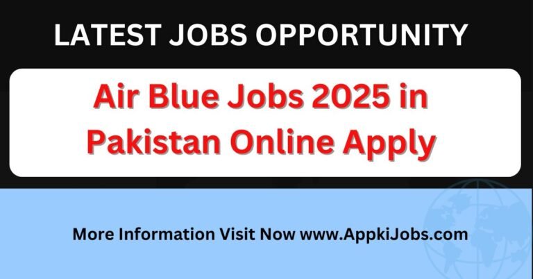 Air Blue Jobs 2025 in Pakistan Online Apply