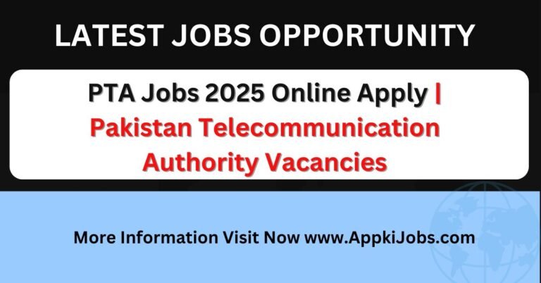 PTA Jobs 2025 Online Apply